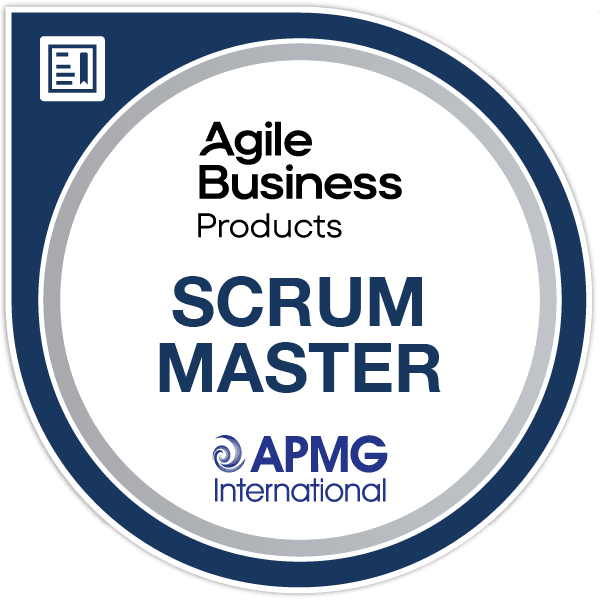 Scrum Master certification badge logo